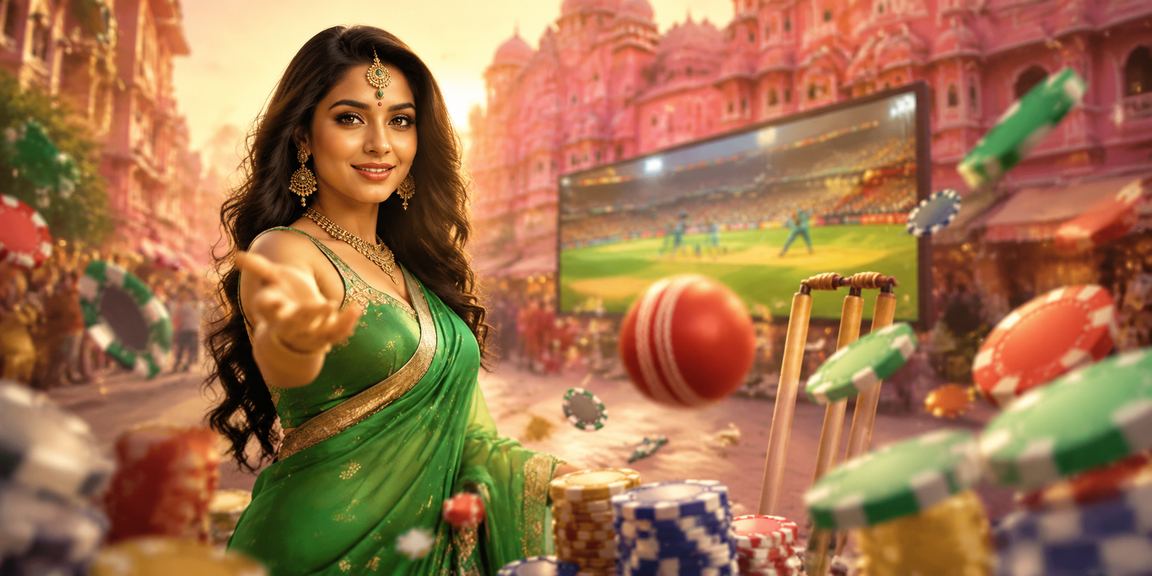 Festive lottery play scene during cricket season in Jaipur